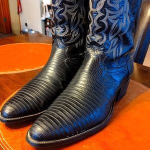 Justin Genuine Lizard Boots - MINT